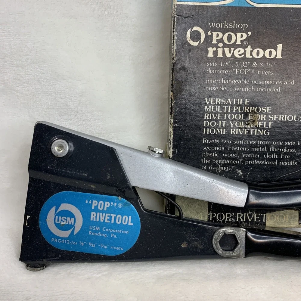 Vintage USM Corp Workshop Pop Rivetool Hand Tool PRG412 For 1/8